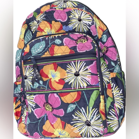 Vera Bradley Campus Backpack Retired Print Jazzy Blooms main image 10